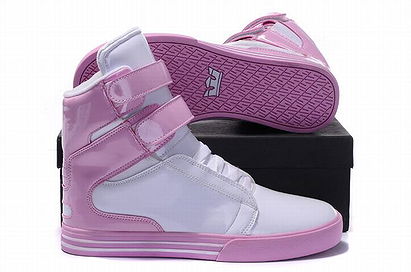 Supra Tk Society High Tops White/Pink Kid's
