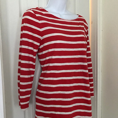 Old navy red and white striped shirt size medium