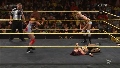 Charlotte vs. Bayley vs. Sasha Banks vs. Becky Lynch (NXT, TakeOver: Rival)