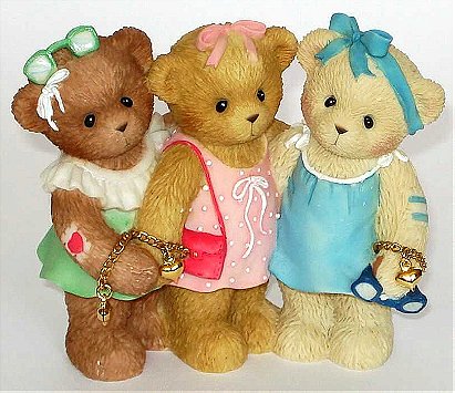 Cherished Teddies: Liza, Barbie, & Ashlyn - 