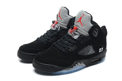New Nike Womens Basketball Shoes With Black & Metallic Silver Michael Jordan 5 Brand