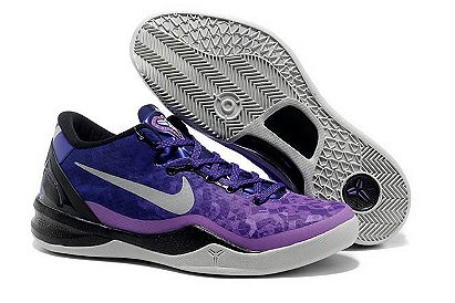 Nike Kobe 8 %u201CPlayoffs%u201DBryant Men Size Shoes With Court Purple/Purple Platinum/Black Blue Colors