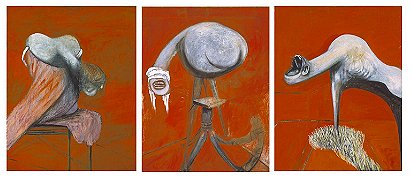 Francis Bacon : Three Studies for Figures at the Base of a Crucifixion