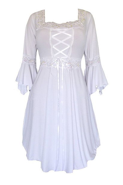 Dare To Wear Victorian Gothic Women's Plus Size Renaissance Corset Dress Icing 4x
