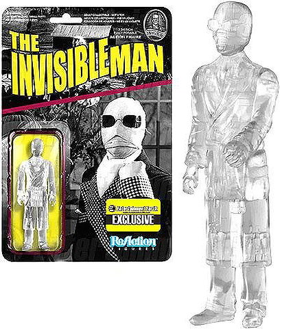 Universal Monsters ReAction Figure: The Invisible Man Clear Entertainment Earth Exclusive