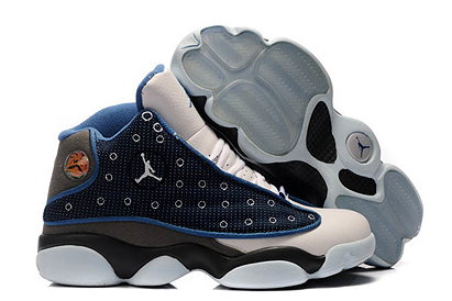 Nike Jordan XIII Retro Suede Grey/Blue/Black - White Flint Basketball Sneaker