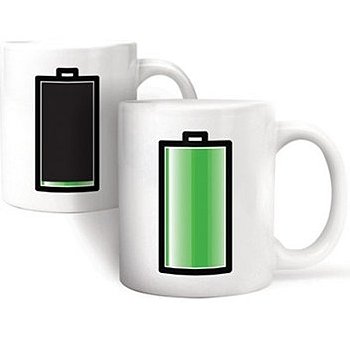 Battery Level Color Changing Coffee Mug