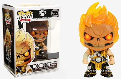 Funko Pop! Games Mortal Kombat X Scorpion #255 (Flaming Skull)