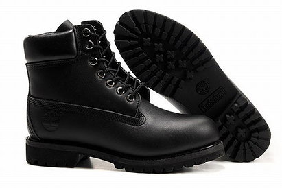 Timberland 6 Inch Boots Mens Black Grain Surface Import Cowhide Waterproof