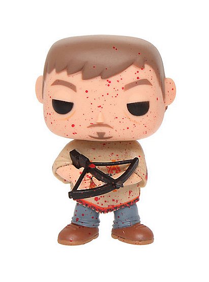 The Walking Dead Pop! Vinyl: Daryl in Poncho Hot Topic Exclusive Blood Splatter Chase Version