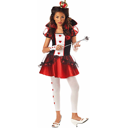 Wonderlands Queen of Hearts Girls' Teen Halloween Costume