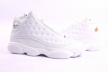 retro all white nike jordan air 13 shoes