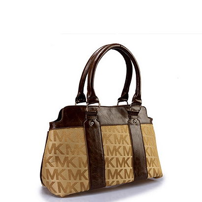 Michael Kors Logo-Print Large Beige Tote Bags