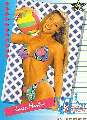 Karen Martin 1994 Venus Model Search Card #54