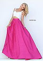 2016 Fun & Flirty Sleeveless Crop Top Sherri Hill 50458 Prom Dress