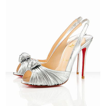 Christian Louboutin Jenny Slingback (Silver)