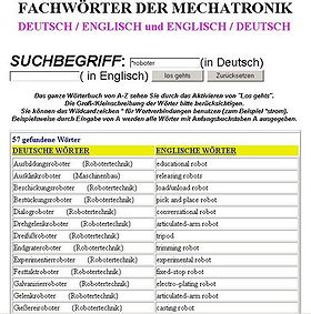 Lernpaket CD-ROM Technisches Englisch Wörterbuch Mechatroniker / bzw. dictionary mechatronics english/german (Übersetzungen-Fachbegriffe-Lexikon-language-translation)