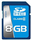 Wii Compatible 8GB SDHC Memory Card