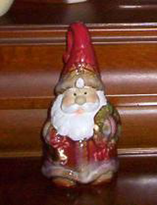 Santa Figurine Bell, Ceramic