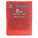PS2 8MB Memory Card - Red