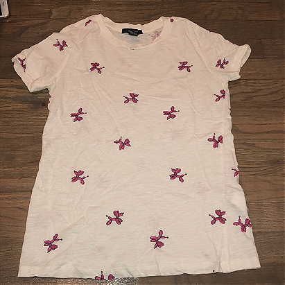 FOREVER 21 WHITE GRAPHIC TEE