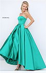 Emerald 2016 Prom Dress Strapless Open Back Long Sherri Hill 50226