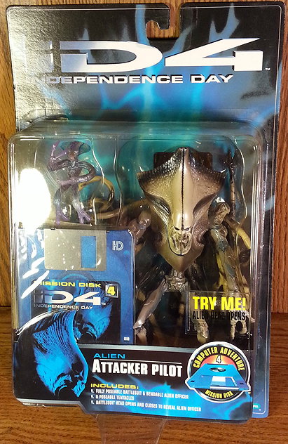 Independence Day Alien Attacker Pilot Figure