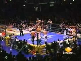El Hijo del Santo, Mistico & Negro Casas vs. Atlantis, Black Warrior & Ultimo Guerrero