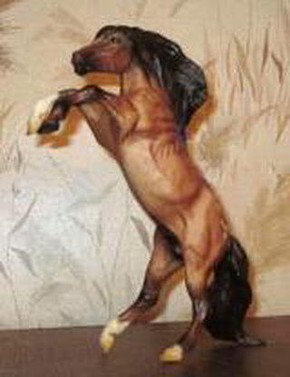 Breyer Classic Sombra Dun Appaloosa Rearing Mustang is in your collection!