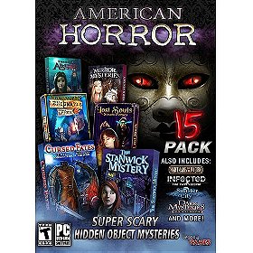 Legacy Games American Horror 15 Pack Hidden Object Mysteries PC DVD-Rom
