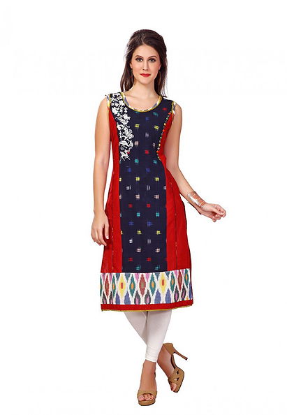 Blue Color Fashion Designer Kurti Online