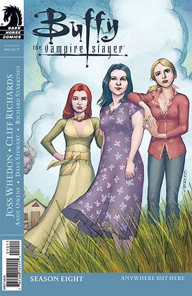 Buffy and Willow meet a demon who reveals a dim future, forcing the two to reflect on their past. Me