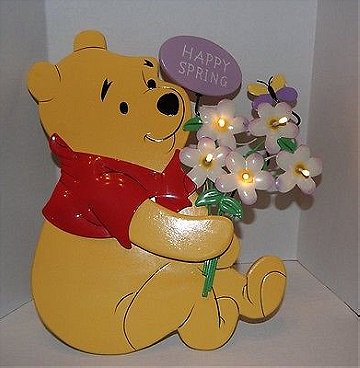 Winnie The Pooh "Happy Spring" (Lighted Decor)