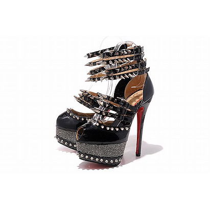 2012 Christian Louboutin 20 Years Isolde 160mm Patent Leather Pumps Black