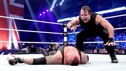 Dean Ambrose vs. The Undertaker (WWE, 4/26/13)