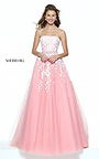 2017 Beads Embroidered Sherri Hill 50864 Strapless Lace Gown Sweet Prom