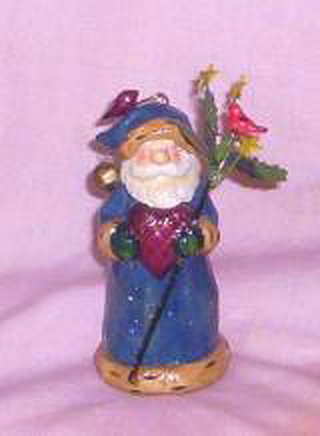 Old World Santa Wizard Ornament, Ceramic