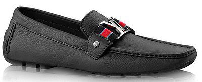 Louis Vuitton Monte Carlos Lv Black Moccasin Shoes 