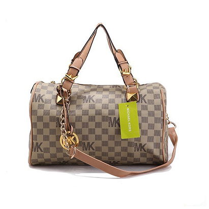 Michael Kors Grayson Logo Large Kahki Satchel Bag