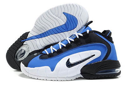 nike air penny 1 white black and blue shoes men size