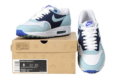 Air Max 1 Womens Trainers White Mint Candy Obsidian
