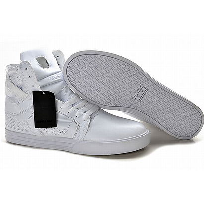 chad muska supra skytop 2 all white men shoes high tops