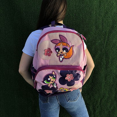 Adorable vintage y2k Powerpuff Girls backpack