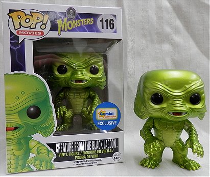 Universal Monsters Pop! Vinyl: The Creature From The Black Lagoon Metallic Gemini Collectibles Exclusive