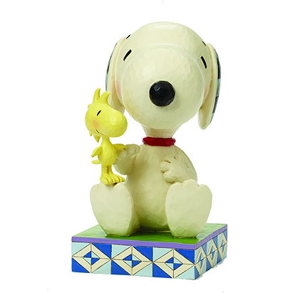 Peanuts Snoopy with Woodstock 15-Inch Jim Shore Statue