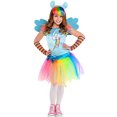 Girls Rainbow Dash Costume - My Little Pony | Party City