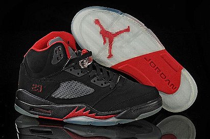 Nike Air Jordan 5 Retro Black/Red Men's