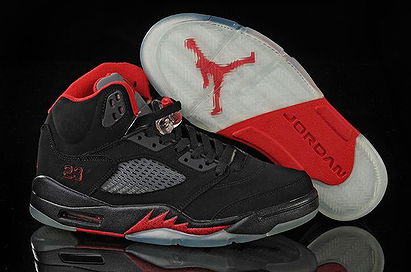 Nike Air Jordan 5 Retro Black/Red Men's