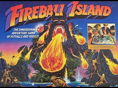 Milton Bradley - FIREBALL ISLAND - adventure game (Rare)