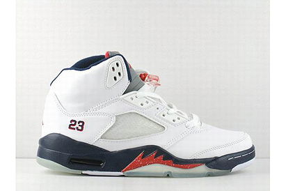 Nike Air Jordan V 5 Retro White Obsidian Mens Shoes